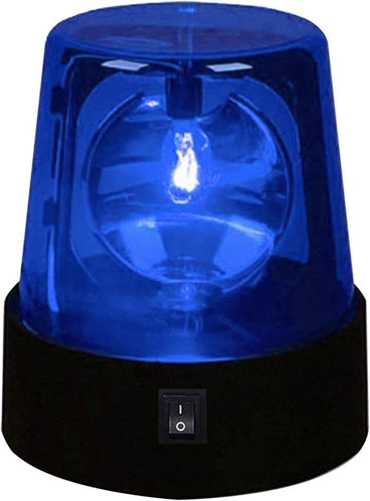 3inch Rotating Red Flashing Beacon Party Lamp DJ Strobe Light Disco Ball Light, 360 Degree Flashing Flare Safety Warning Lights 