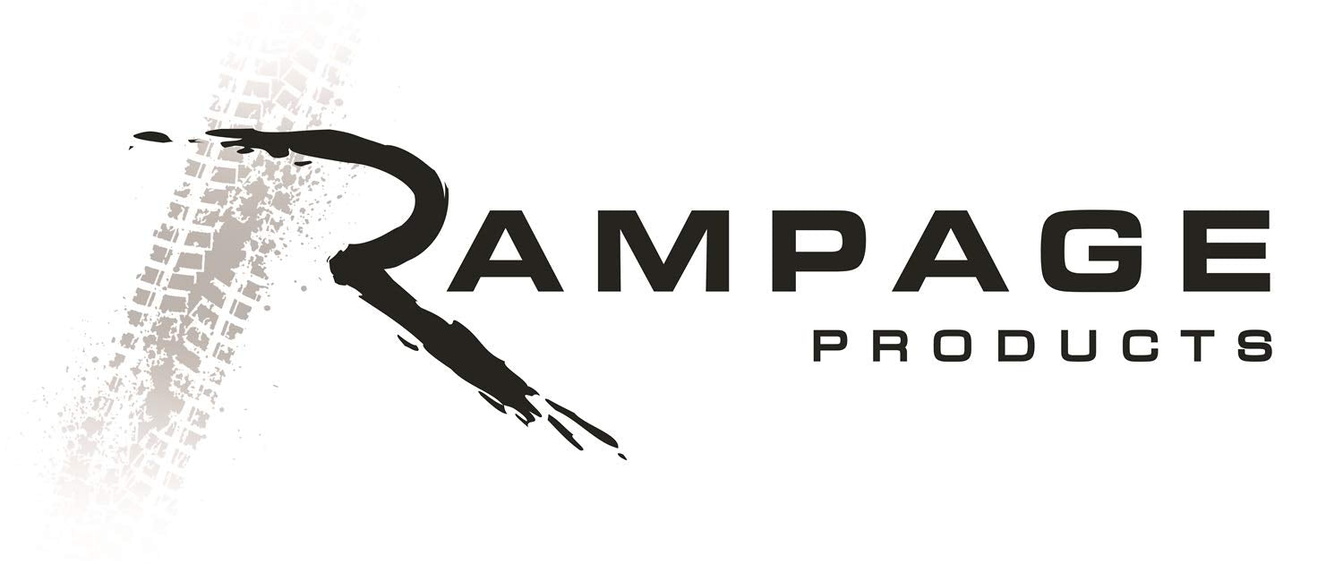 Rampage Products Rampage One-Piece 3D Grille | Steel, Gloss Black Powder Coat | 86512 | Fits 2007 - 2018 Jeep Wrangler Jk