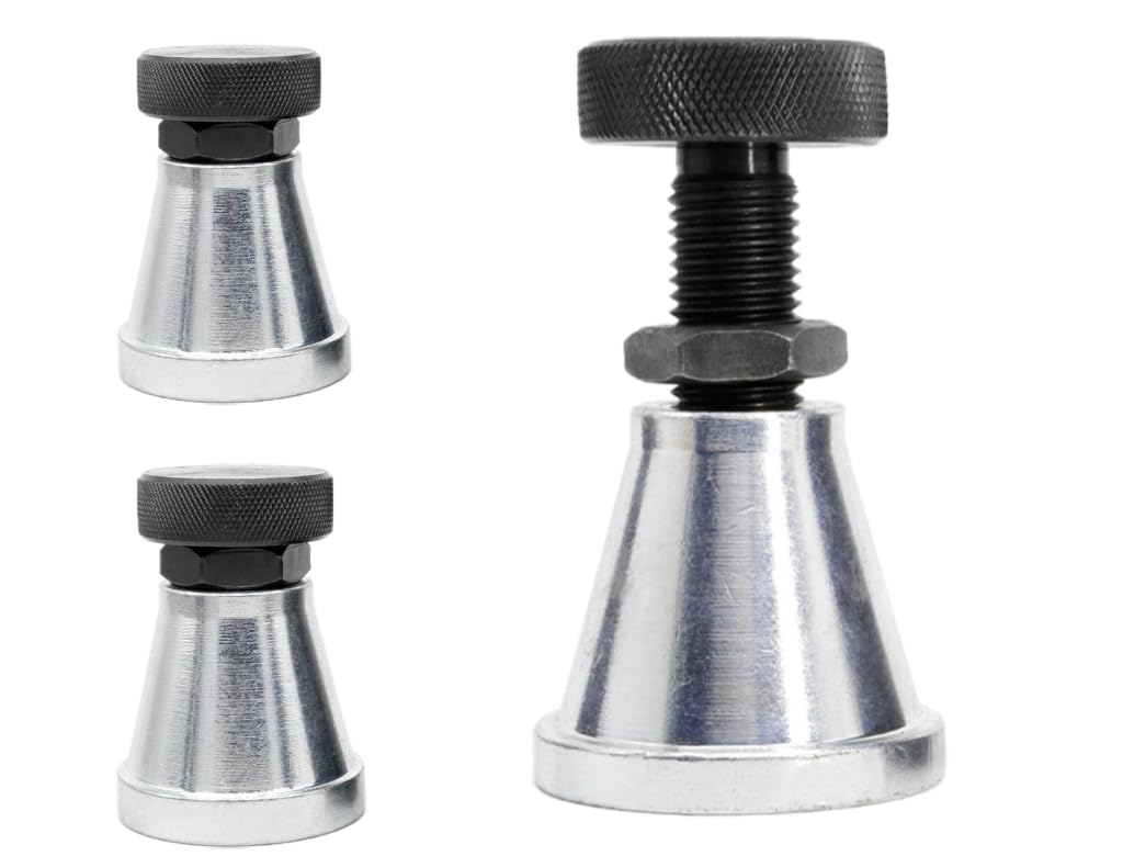2/4 PCS Adjustable Screw Jack Post Machinist Jack Screw Stand Size Range 2.63-3.93 Jack Stands with 5 Tons Capacity for Large Mi
