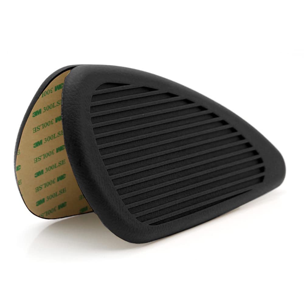 Kucehiup Motorcycle Fuel Tank Knee Pad, Vintage Tank Side Panels Protector Stickers Universal Gas Petrol Tank Knee Pads(Black2)