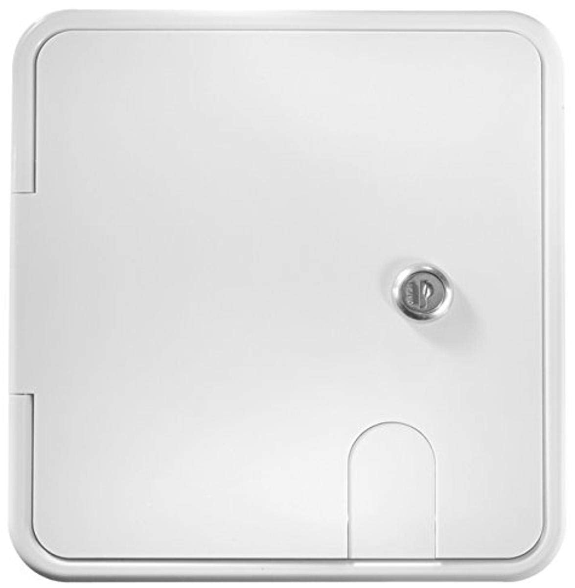 RV Designer B152 Rectangular Locking Cable Hatch - Large, 8.5'' x 8'' x 1.5''