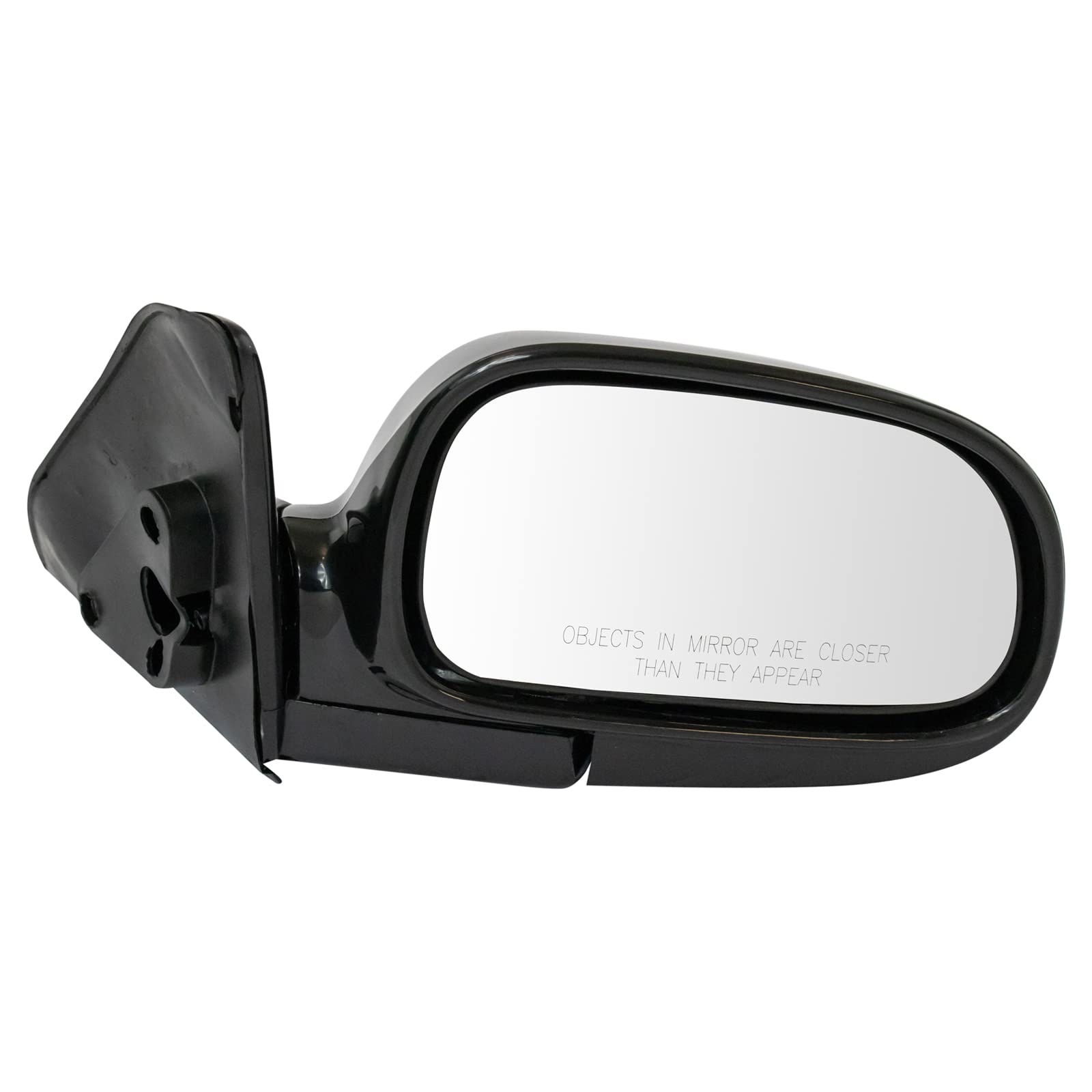 TRQ Manual Side View Door Mirror RH Right Passenger Side for 93-97 Toyota Corolla