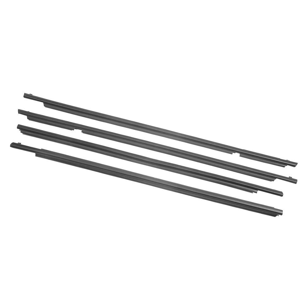 Newsmarts For 2009-2012 For Toyota Corolla Weatherstrip, 4Pcs Chrome Window Seal Car Window Moulding Trim Seal Belt For 09 10 11