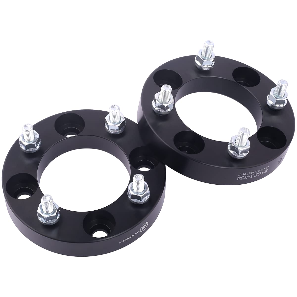 Vlaoschi Black Forged 4X115 Atv Wheel Spacers 1 Inch With 10X1.25 Studs Compatible With Yamaha Arctic-Cat 4 Lug 4/115 For 300 40