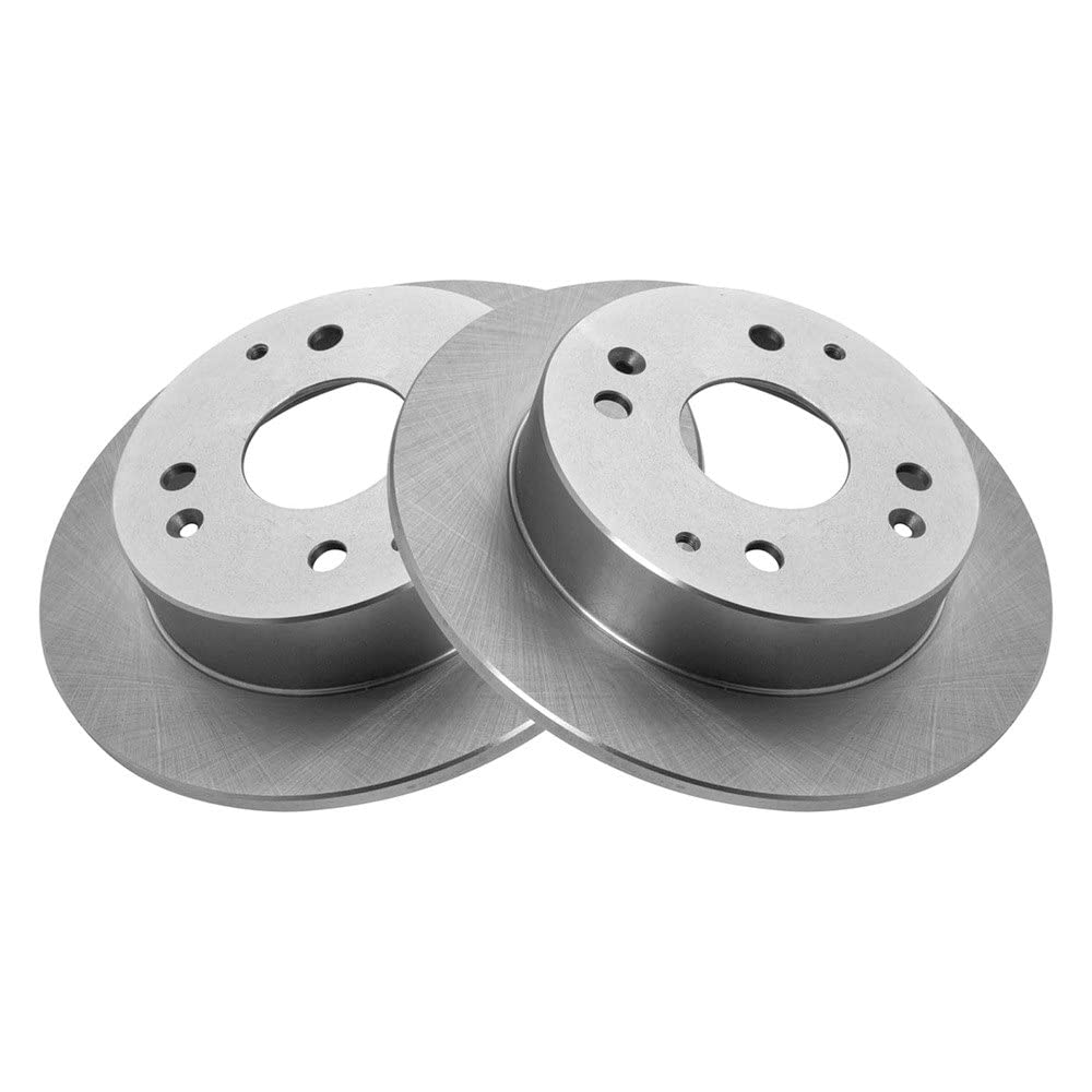 Trq Rear Brake Rotors Set Solid Compatible With 1998-1999 Acura Cl 1998-2002 Honda Accord