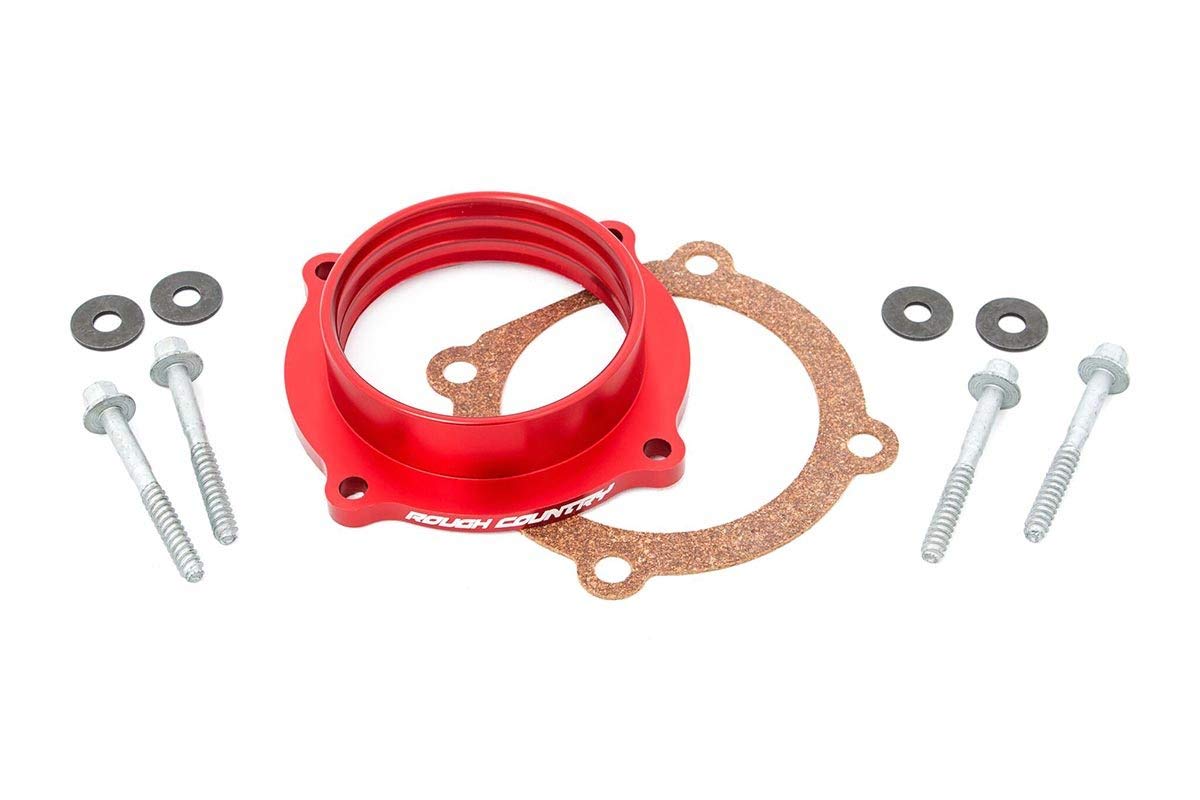 Rough Country Throttle Body Spacer For Jeep Wrangler Jk/Jl&Jt | 3.6L - 10561,Black