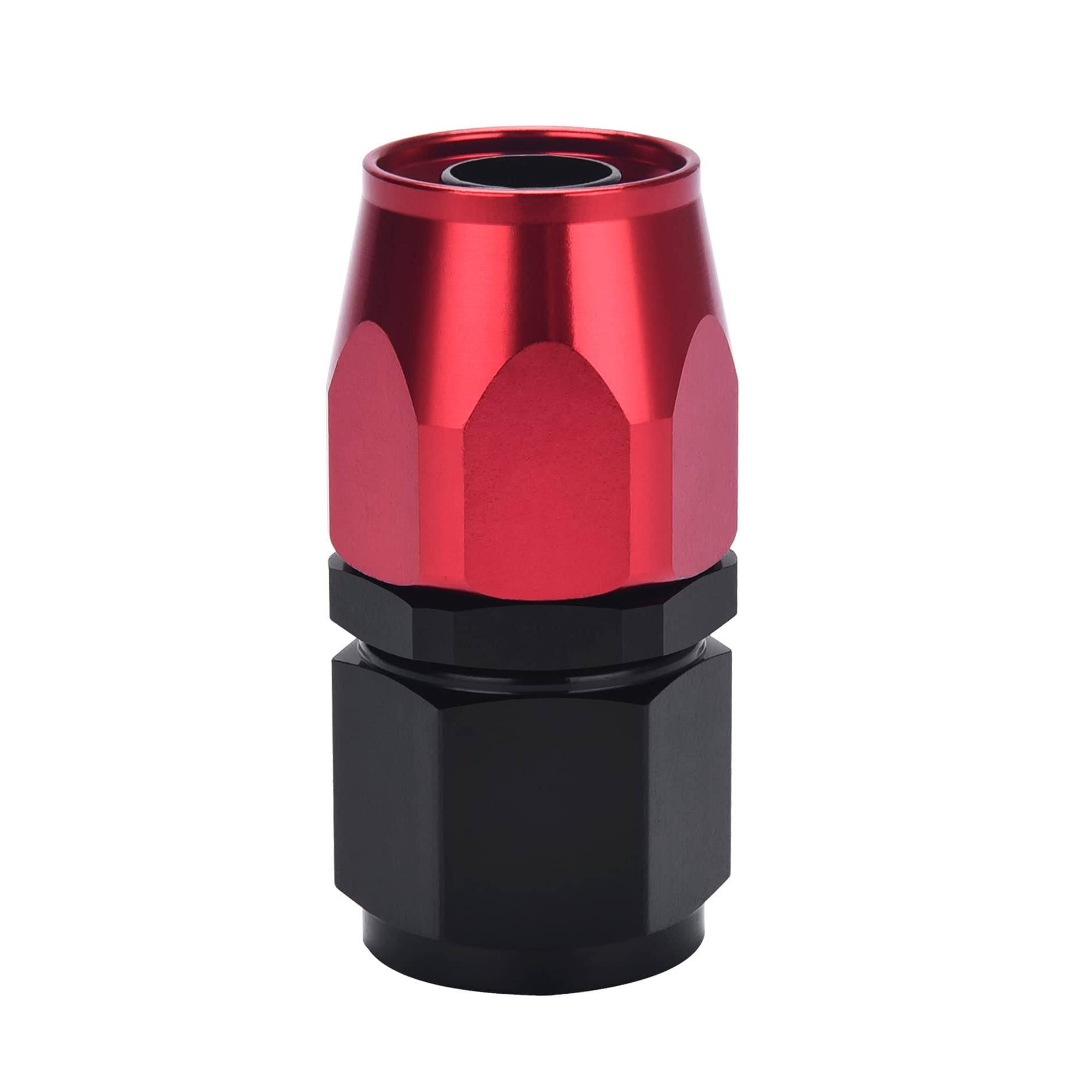 EVIL ENERGY 6AN Hose End Fitting Straight Swivel for CPE Braided Hose Black&Red