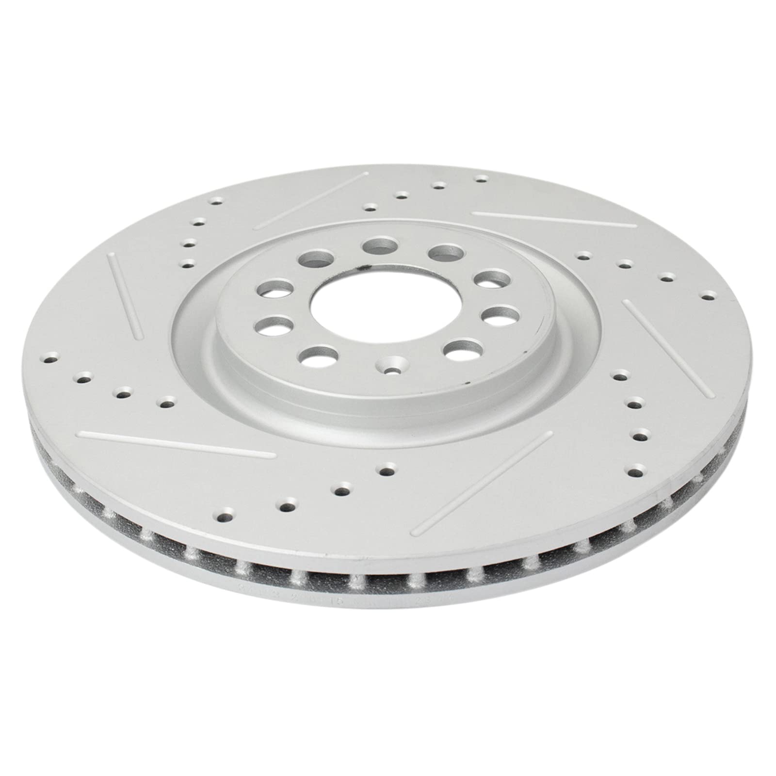 Trq Front Performance Brake Rotors Set Premium G-Coated Compatible With 2000-2006 Audi Tt Tt Quattro 2000-2003 Volkswagen Golf 2