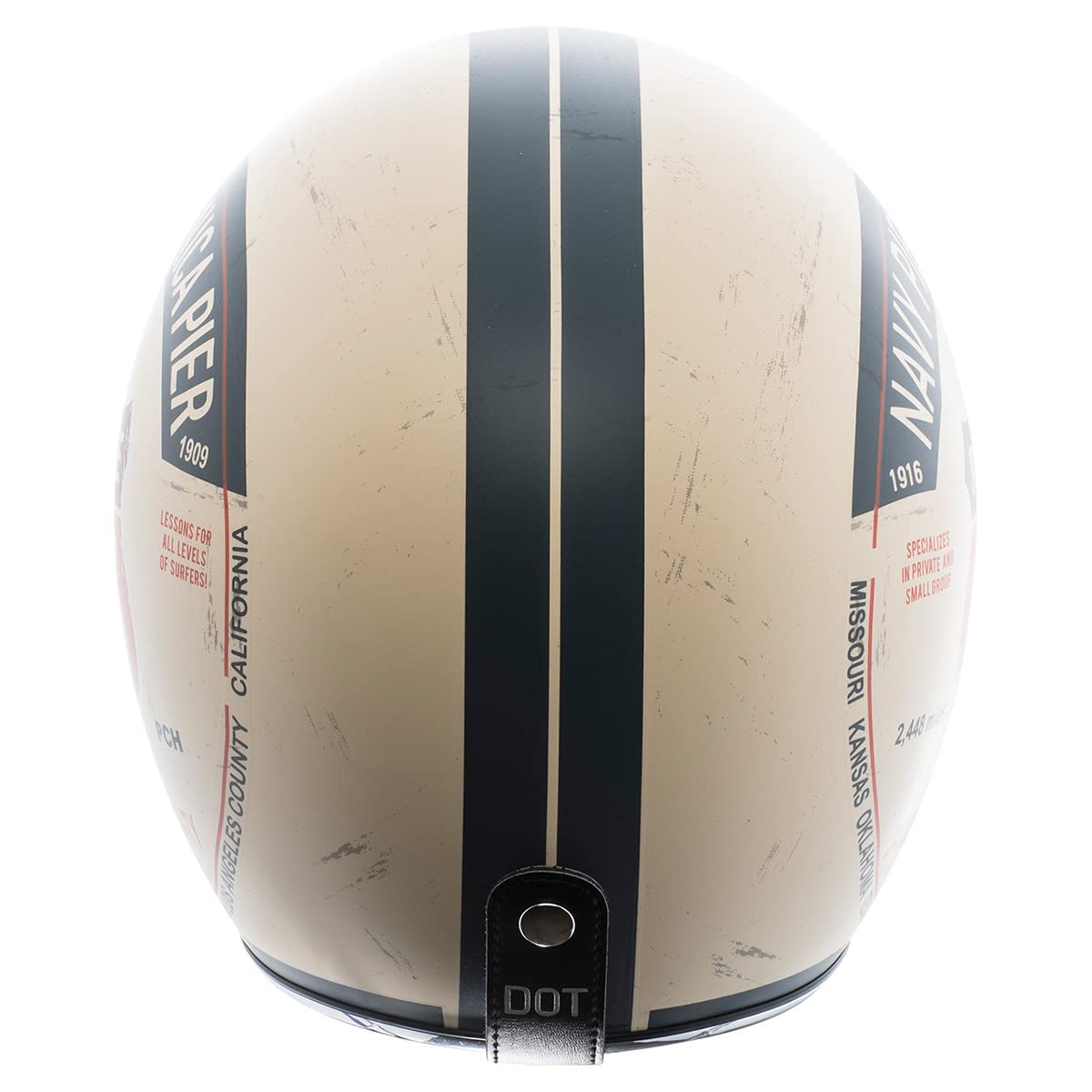 TORC T50 Route 66 Open-Face Helmet, Flat White PCH, X-Large, Model T5020PCH25