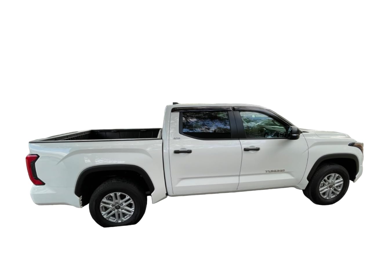 2022-2025 Tape-On Rain Guards For Toyota Tundra Crewmax Side Window Visor Deflectors Sr Sr5 Limited Platinum Trd Pro Capstone I-