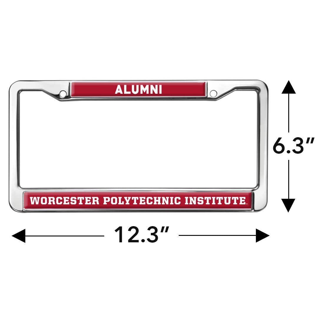 GRAPHICS & MORE Metal License Plate Frame - Worcester Poly Alumni Logo, Full Size, One Size