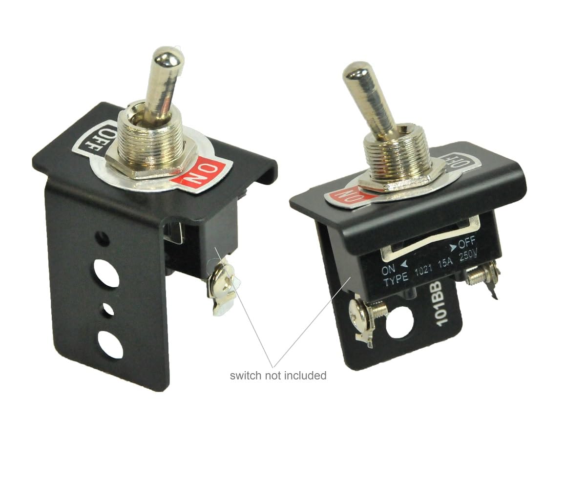 Elephant Cases Panel Mount Bracket for Electrical Components - Push Button Circuit Breaker, Toggle Switch, LED Indicator, Fuse & More