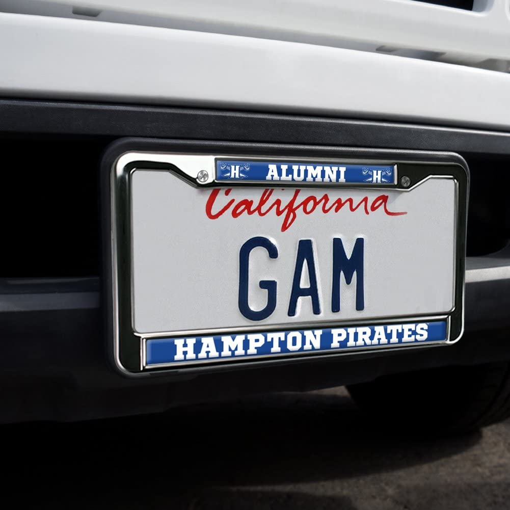 GRAPHICS & MORE Hampton University Alumni Metal License Plate Frame - Full Size, OneSize, Durable Metal