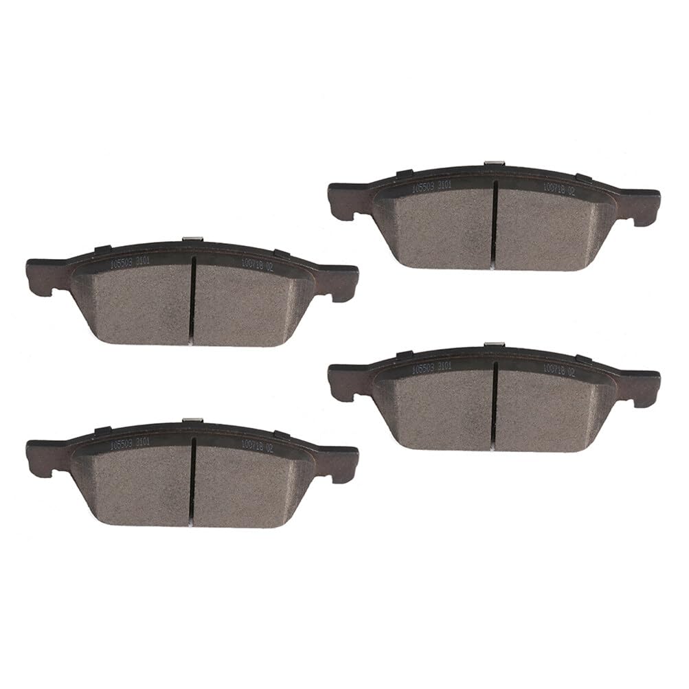 Cciyu D1645 Front Semi-Metallic Disc Brake Pads Kit - 4Pcs For Ford Escape 2013-2019, Focus 2013-2018, Transit Connect 2014-2019