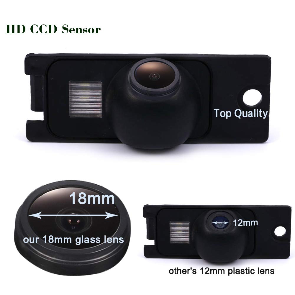 Hdmeu Hd Color Ccd Waterproof Vehicle Car Rear View Backup Camera, 170 Viewing Angle Reversing Camera For Volvo S60/S80/V70/S40/