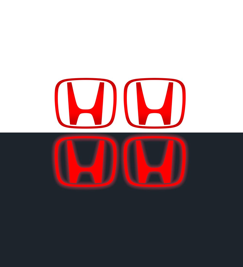 IPG Decal Made for Civic Accord CRV VTEC Si Logo Cap Inner or Outer Stckers Dcals (Center Cap:2.25) (4 Units) (Reflective Seri