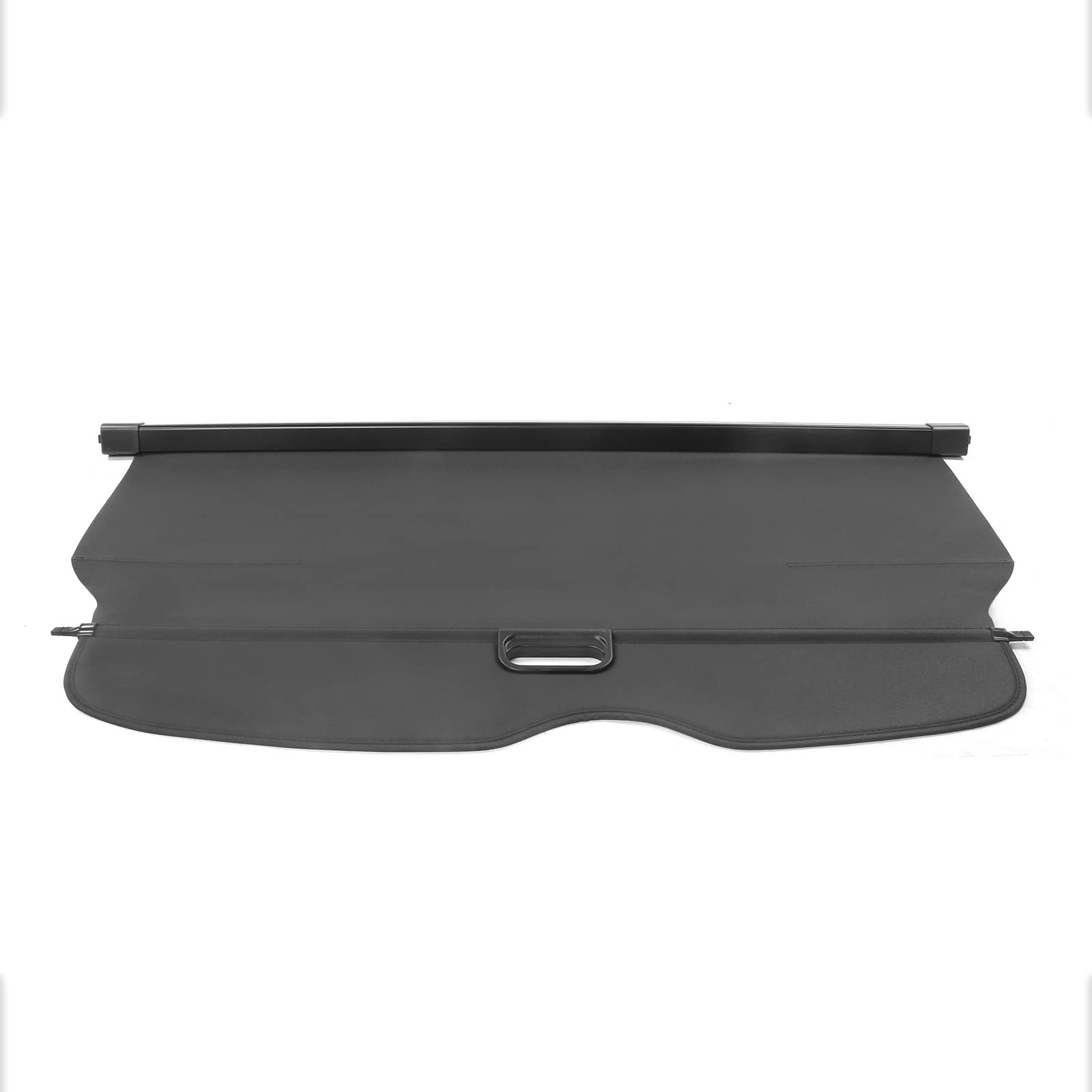 Ikon Motorsports, Cargo Cover Compatible With 2011-2021 Jeep Grand Cherokee,2022 Jeep Grand Cherokee Wk, Black Vinly+Aluminum Ro