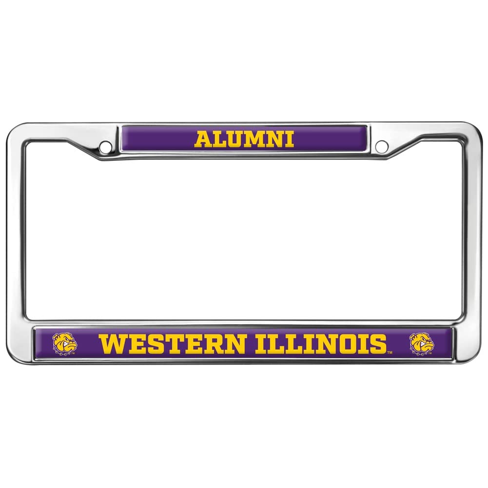 Western Illinois University Alumni Full Size Standard License Plate Metal Frame