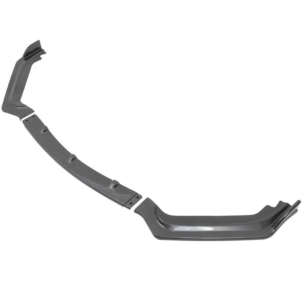 Scitoo Glossy Carbon Look Front Bumper Lip V Style Fits For 2017-2020 For Infiniti Q60 Coupe Pp Front Lip Spoiler