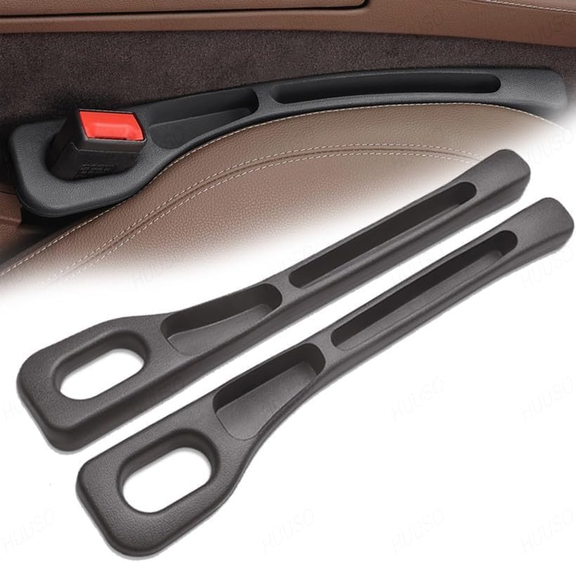 WORTTARS Car Seat Gap Filler EVA Car Organizer Between Seat and Console Compatible with Buckle Base Universal Seat Phone Holder