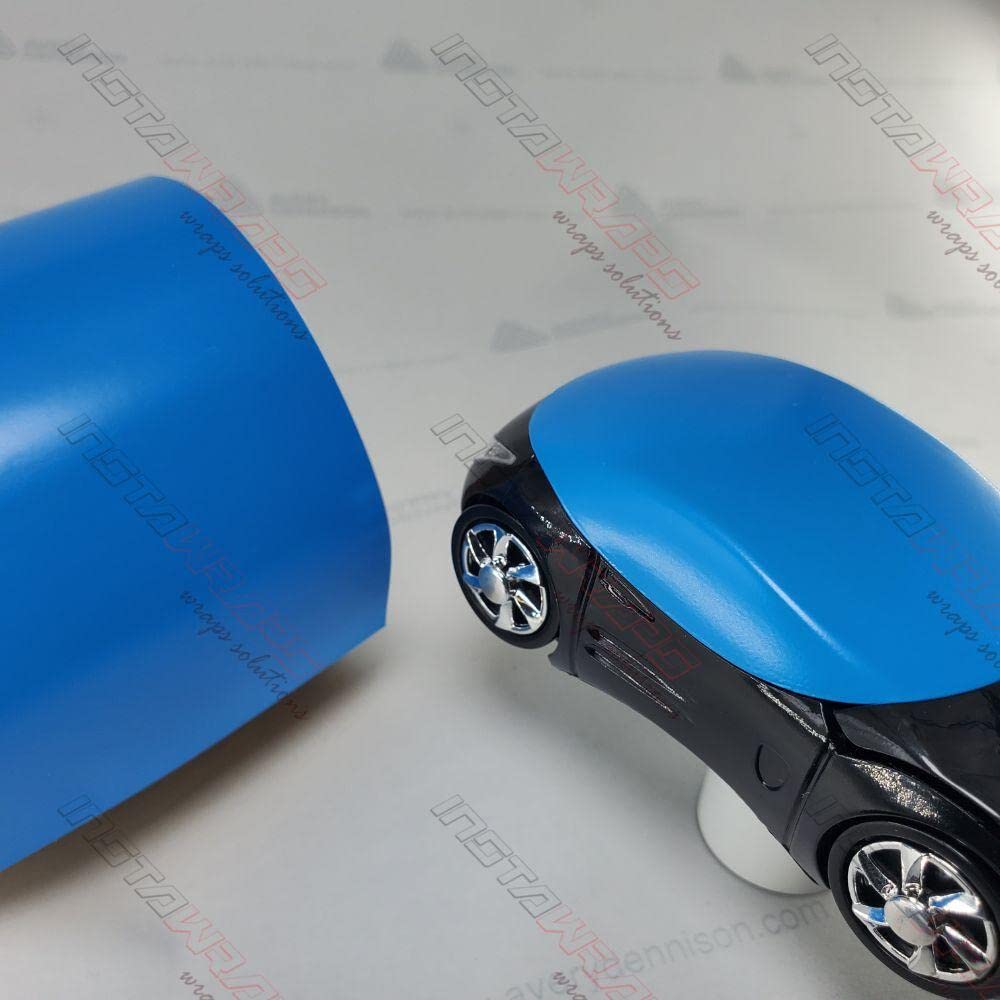 Avery Sw900-633-O Satin Light Blue 5Ft X 40Ft (200 Sq/Ft) Supreme Vinyl Car Wrap Film