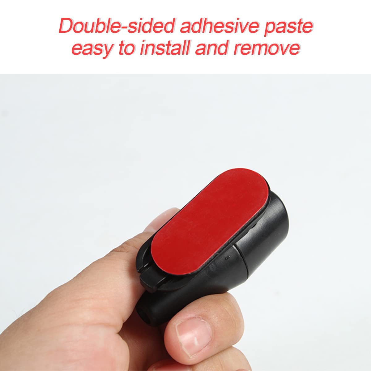 8sanlione Deer Warning Whistle - Self-Adhesive Animal Alert Device, Black, 8PCS, Auto Safety Accessory for Cars, Trucks, Motorcycles