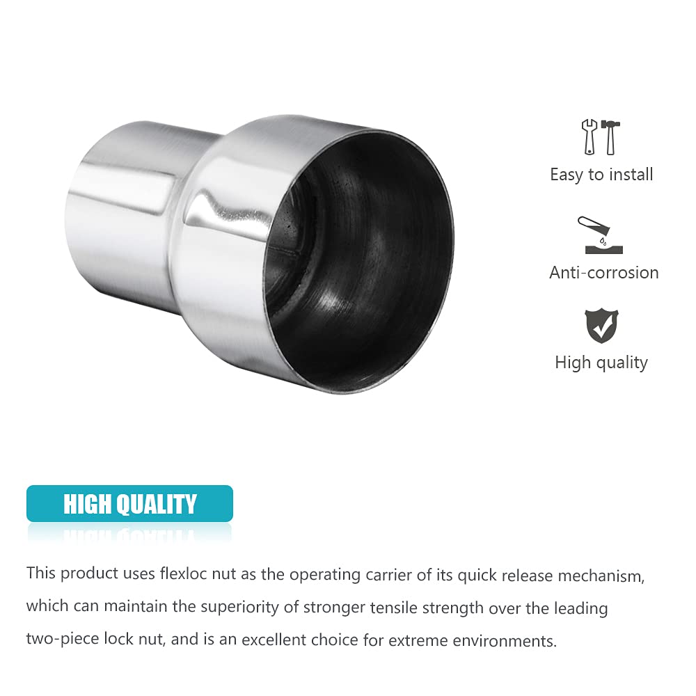 2 PCS Universal 2.25'' ID to 3'' OD Exhaust Pipe Adapter Connector Reducer 304 Stainless Steel 2.25 Inch to 3.0 Inch 2 1/4    ID