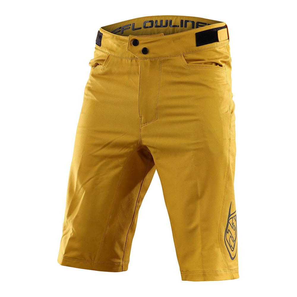 Troy Lee Designs Flowline Short W/Liner, Solid Gold Flake, 36