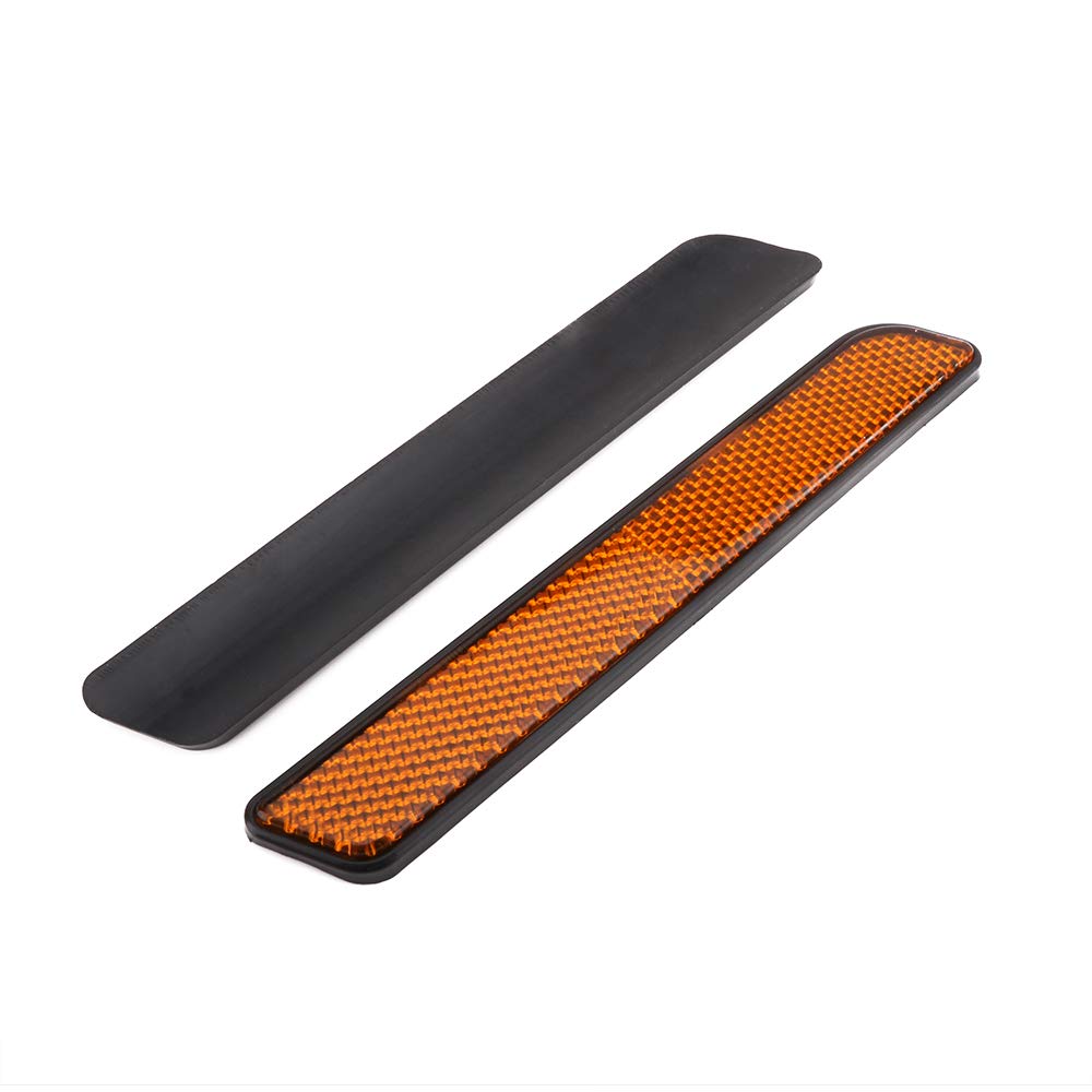 Anxin Motorcycle Side Reflector 2Pc Front For Lower Leg Sliders Dyna Softail Sportster Fxd