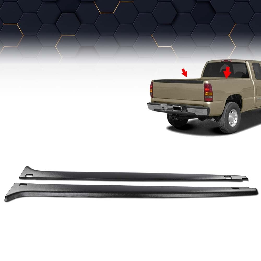 Pit66 Bed Rail Cover Compatible With 2007-2013 Chevy Silverado 1500 58'' Truck Bed