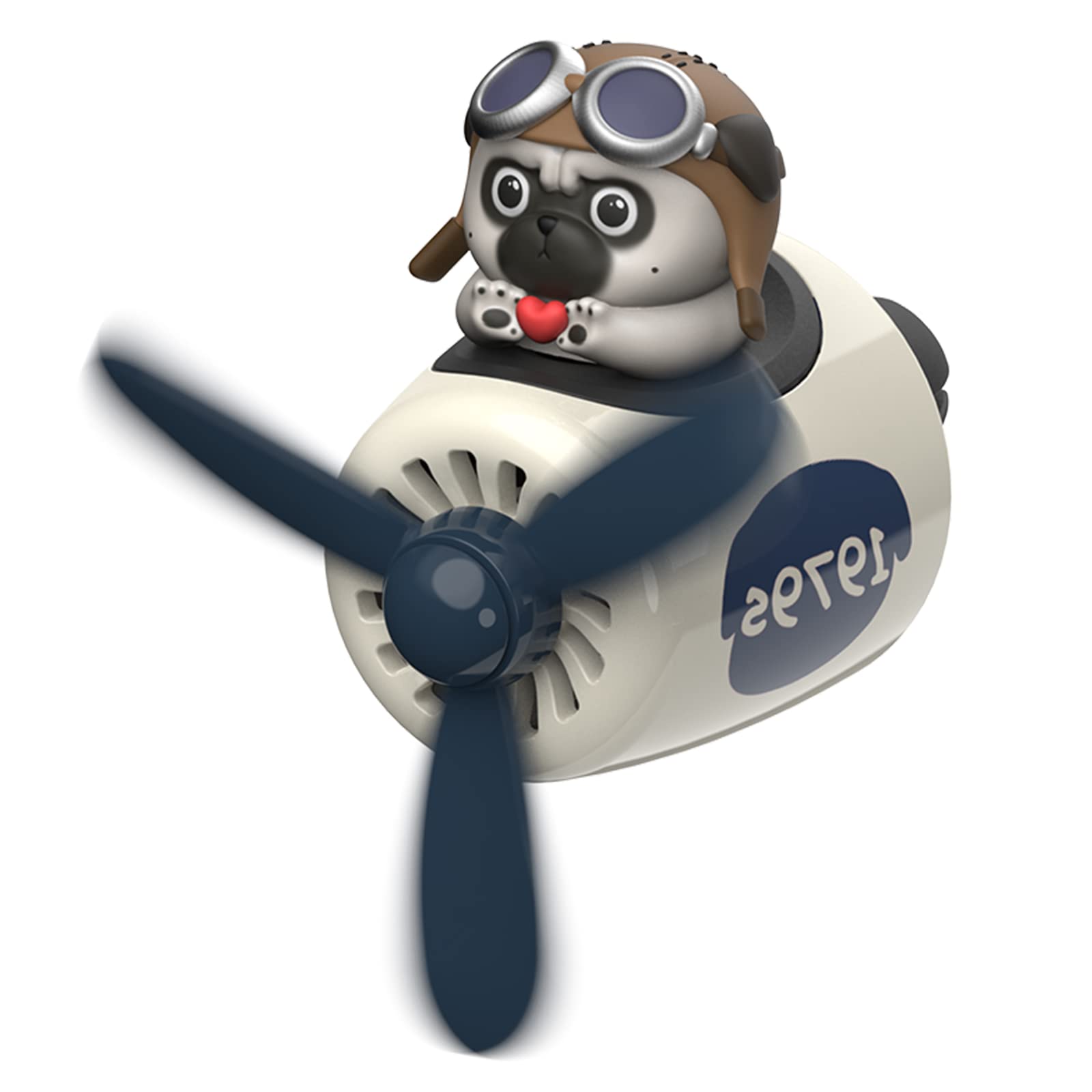 Cacacece Cute Dog Pilot Car Air Freshener - Creative Air Vent Clip Fragrance For Car, Long-Lasting Perfume Fragrance, Funny Auto