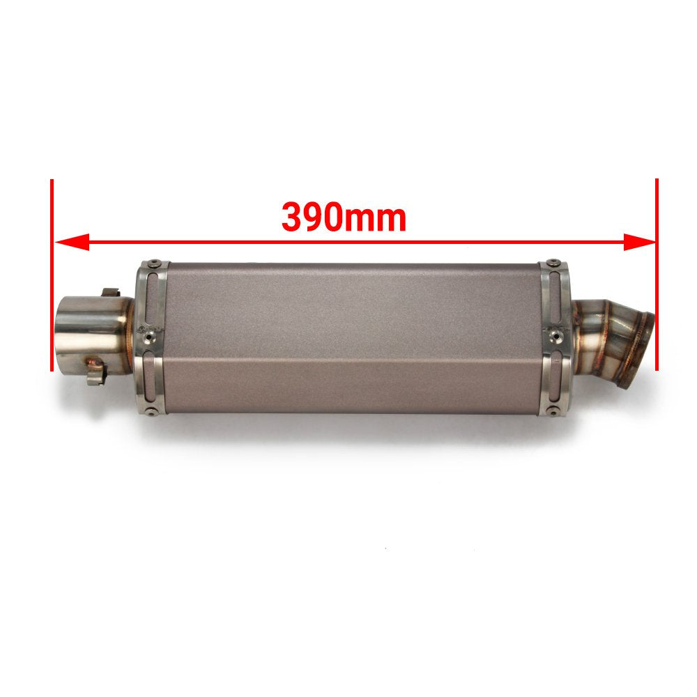 Universal 1.5-2' Inlet Hexagon Exhaust Muffler Pipe Slip On Scooter Motorcycle Atv Dirt Street Bike