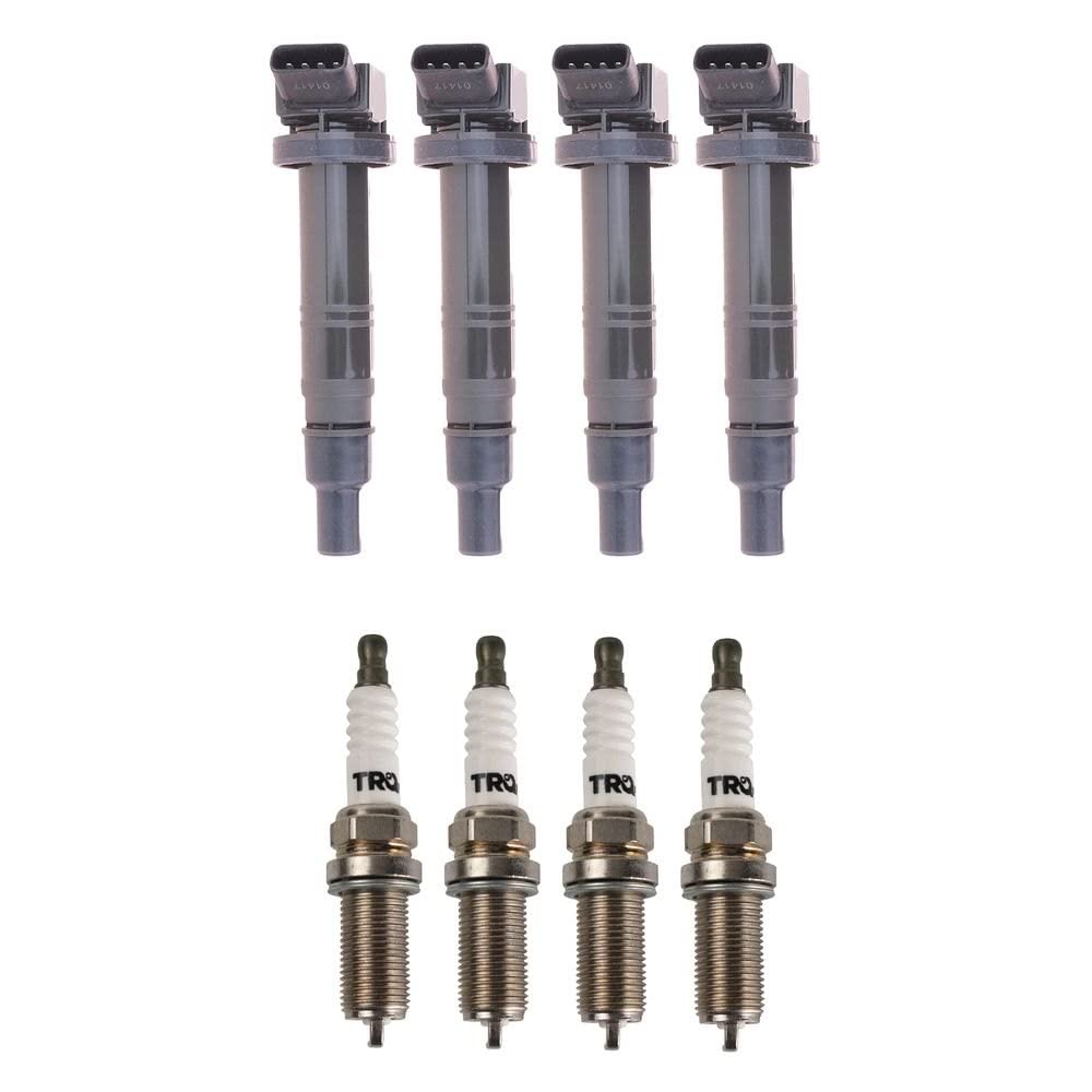 Trq Ignition Kit Ignition Coil Spark Plugs Compatible With 2010 Toyota 4Runner 2016-2021 Tacoma