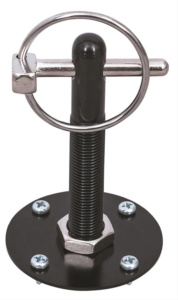 Motornets Aluminum Universal Hood Pin Set Kit Chrome Hardware Flip Over Chevy Ford Mopar Gm Hot Rod Street Rod Drag Racing Race