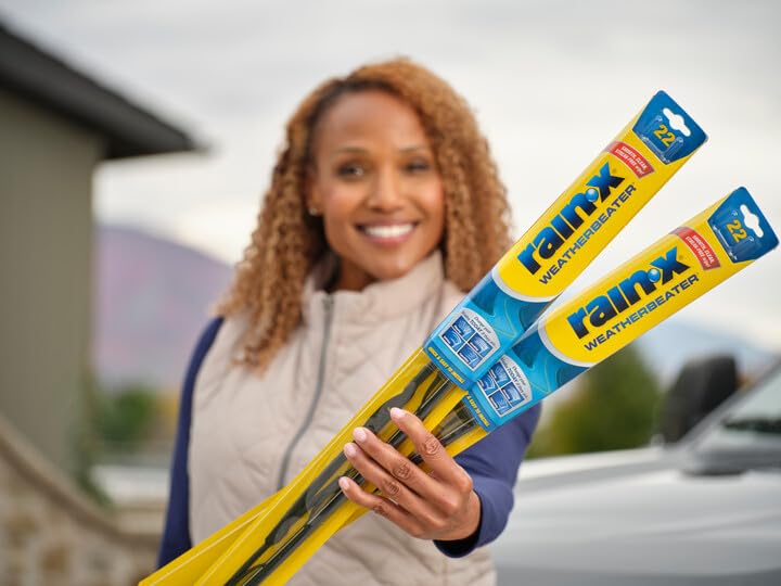 Rain-X Rx30215 Weatherbeater Wiper Blades, 15'' Windshield Wipers (Pack Of 1), Automotive Replacement Windshield Wiper Blades Th