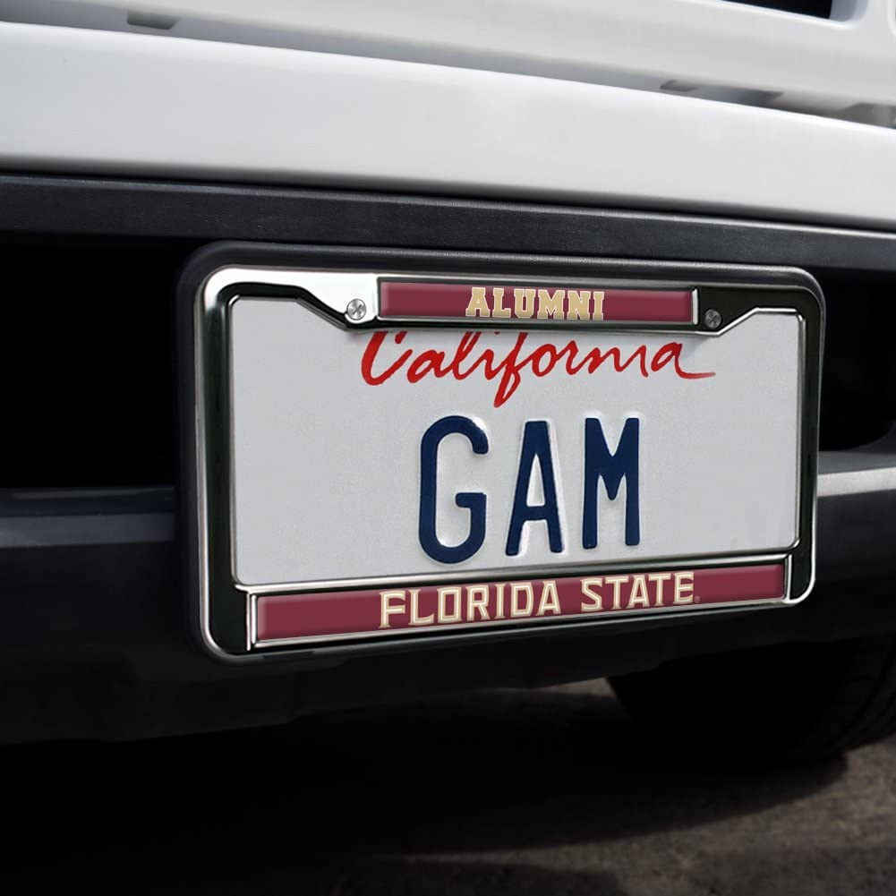 GRAPHICS & MORE Metal License Plate Frame - Florida State University Alumni, Full Size, One Size