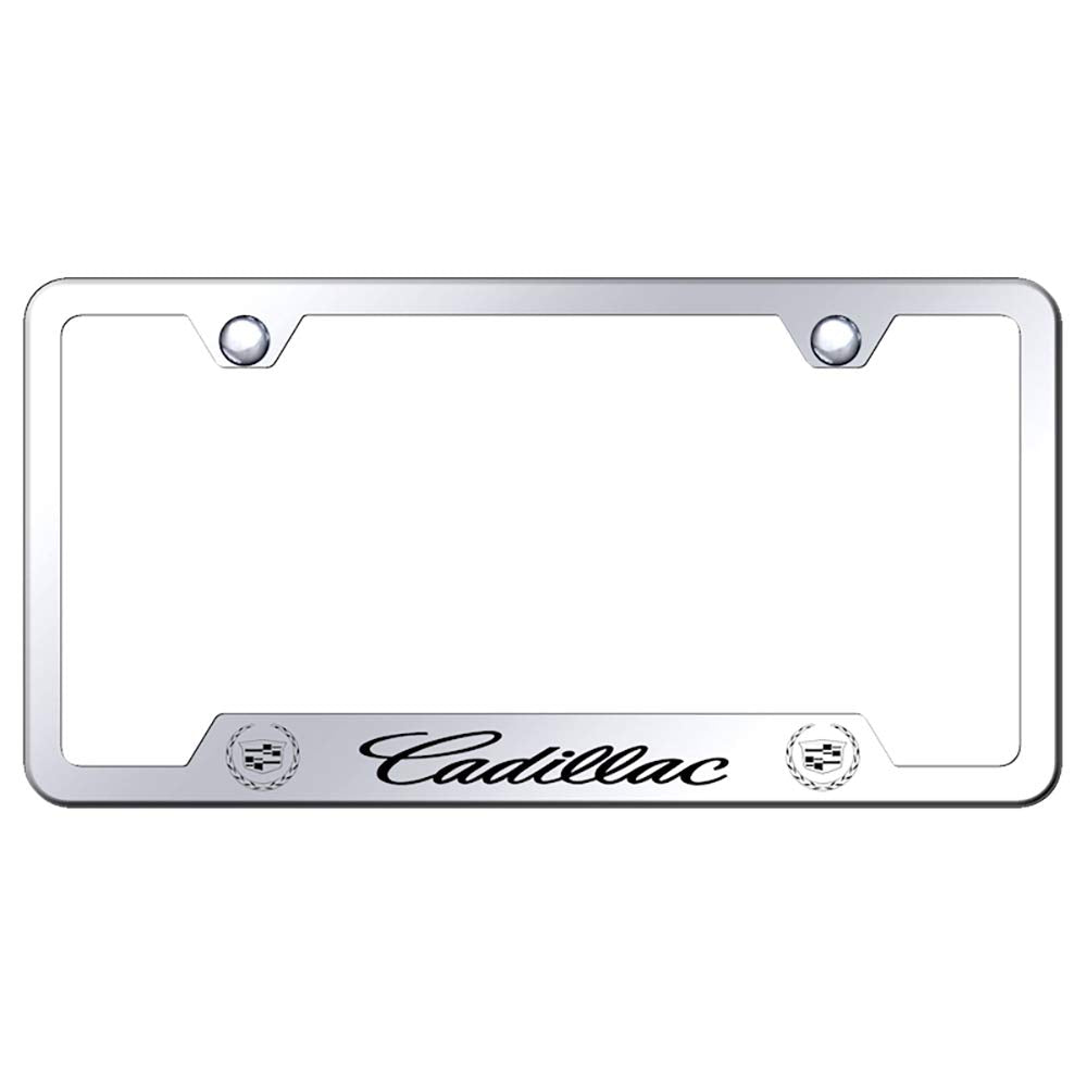Au-Tomotive Gold Cadillac Chrome Stainless Steel License Plate Frame