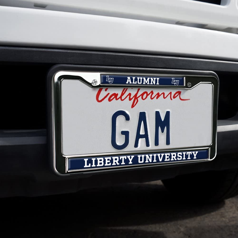 GRAPHICS & MORE Metal License Plate Frame - Liberty University Alumni - Full Size, One Size, Standard Design
