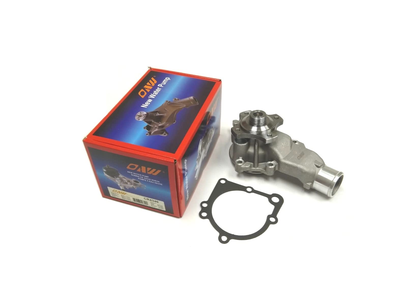 OAW CR4340 Engine Water Pump for 99-04 Jeep Grand Cherokee & 00-06 Wrangler and TJ L6 4.0L Replace OE# 5012366AA, 5012366AB, 501
