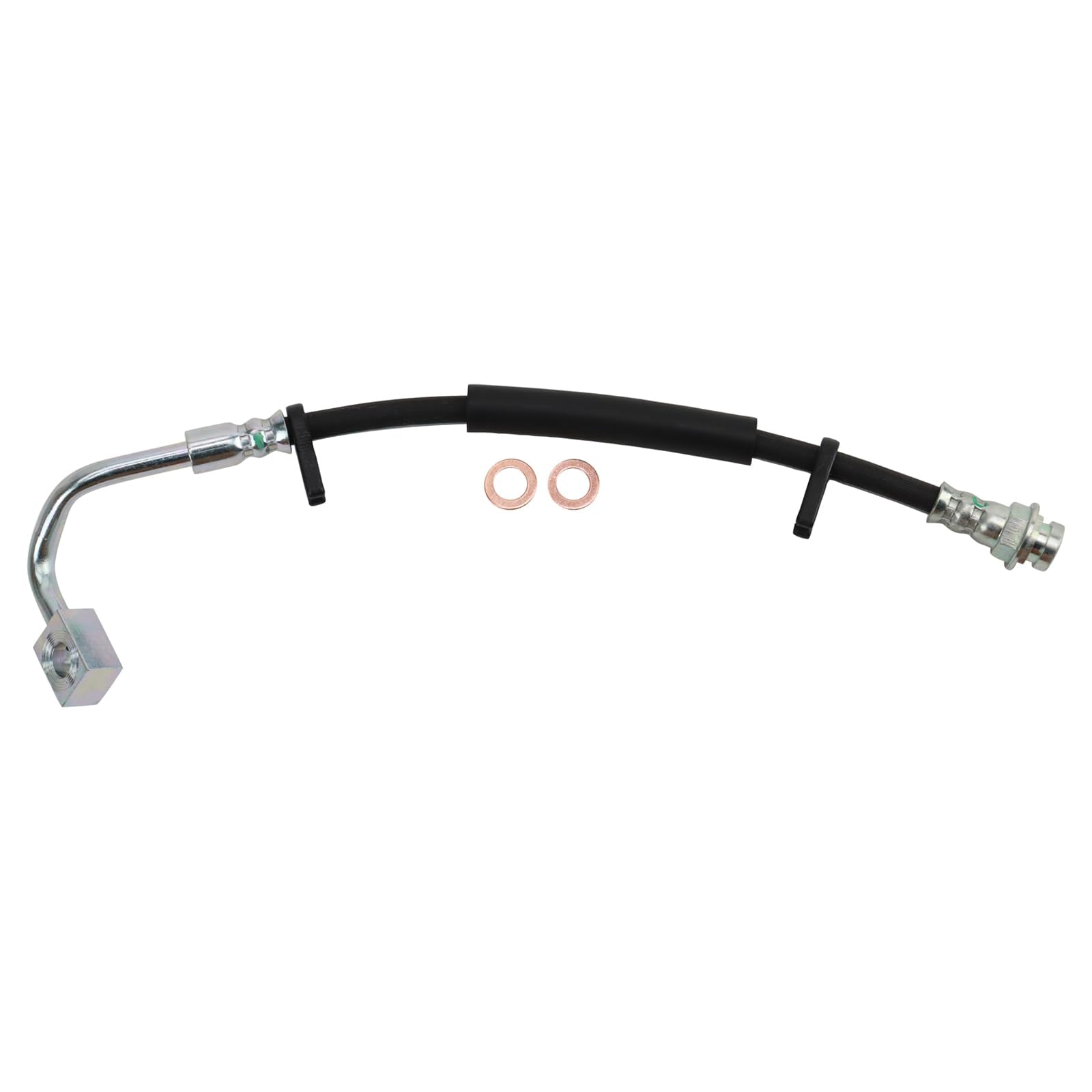 Trq Rear Brake Hose Set Compatible With 2011-2016 Chrysler Town Country Dodge Grand Caravan 2012-2015 Ram C/V 2011-2014 Volkswag