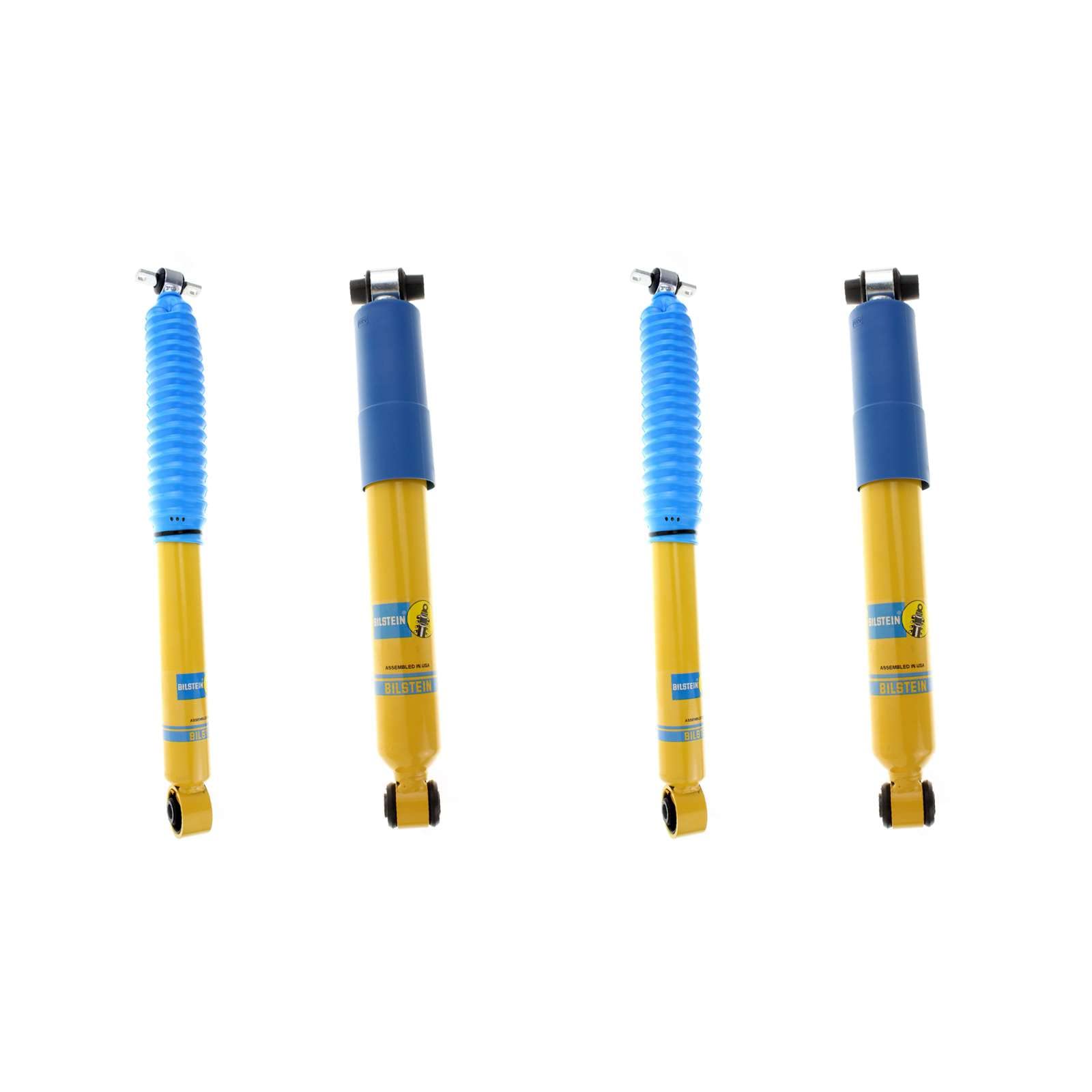 Bilstein 24-020435 & 24-104050 Front and Rear B6 4600 Suspension Shock Absorbers Fits 1996 2000 K1500 incl. Z71 Standard and Ext