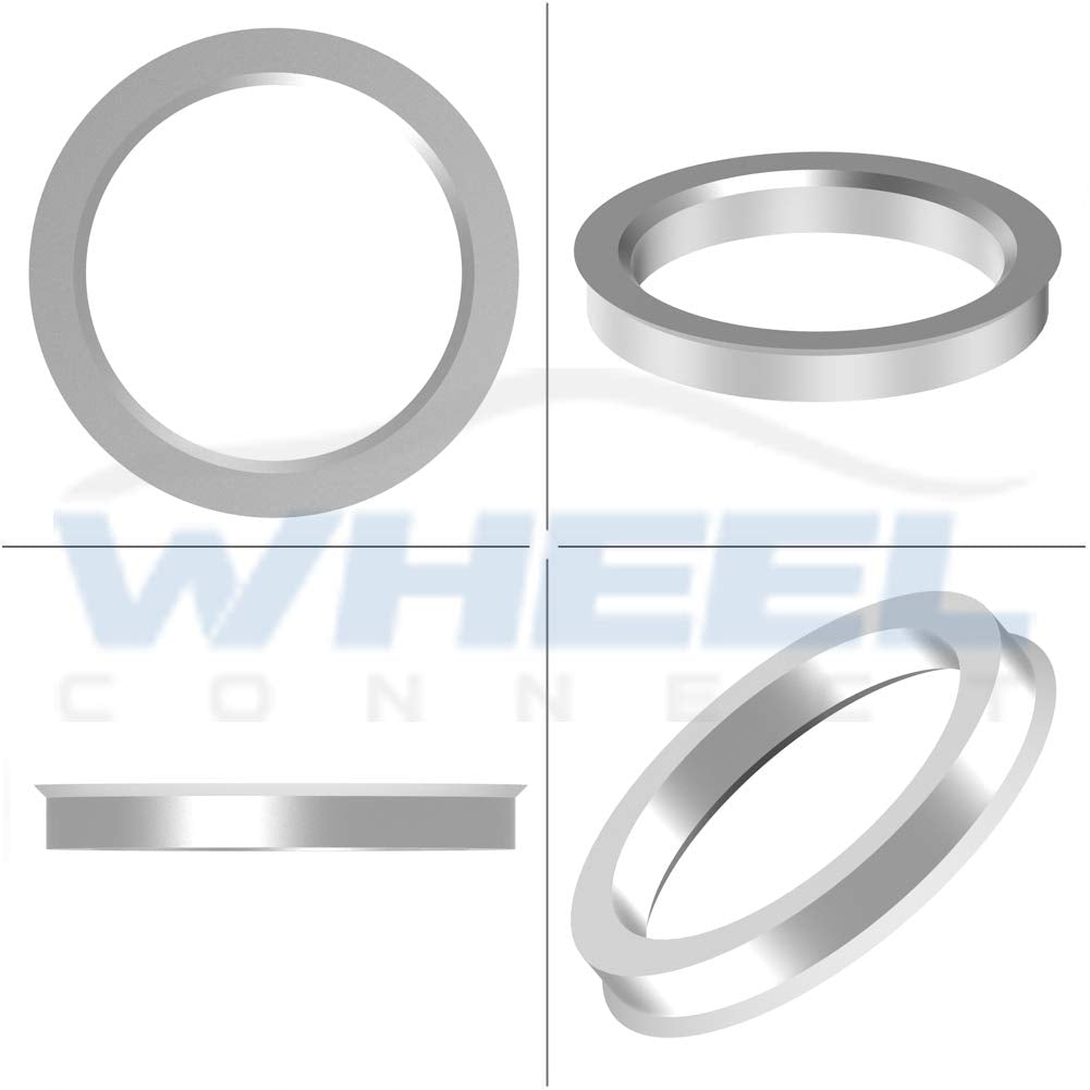 Wheel Connect Hub Centric Rings,106 To 87.1, Set Of 4, Aluminium Alloy Hubrings, O.D:106Mm I.D:87.1Mm. A