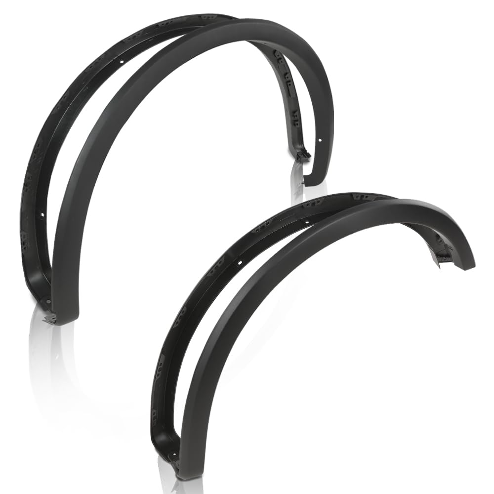 PIT66 Smooth Paintable Fender Flares Compatible with Ford F150 2018-2020, Black 4 PCS
