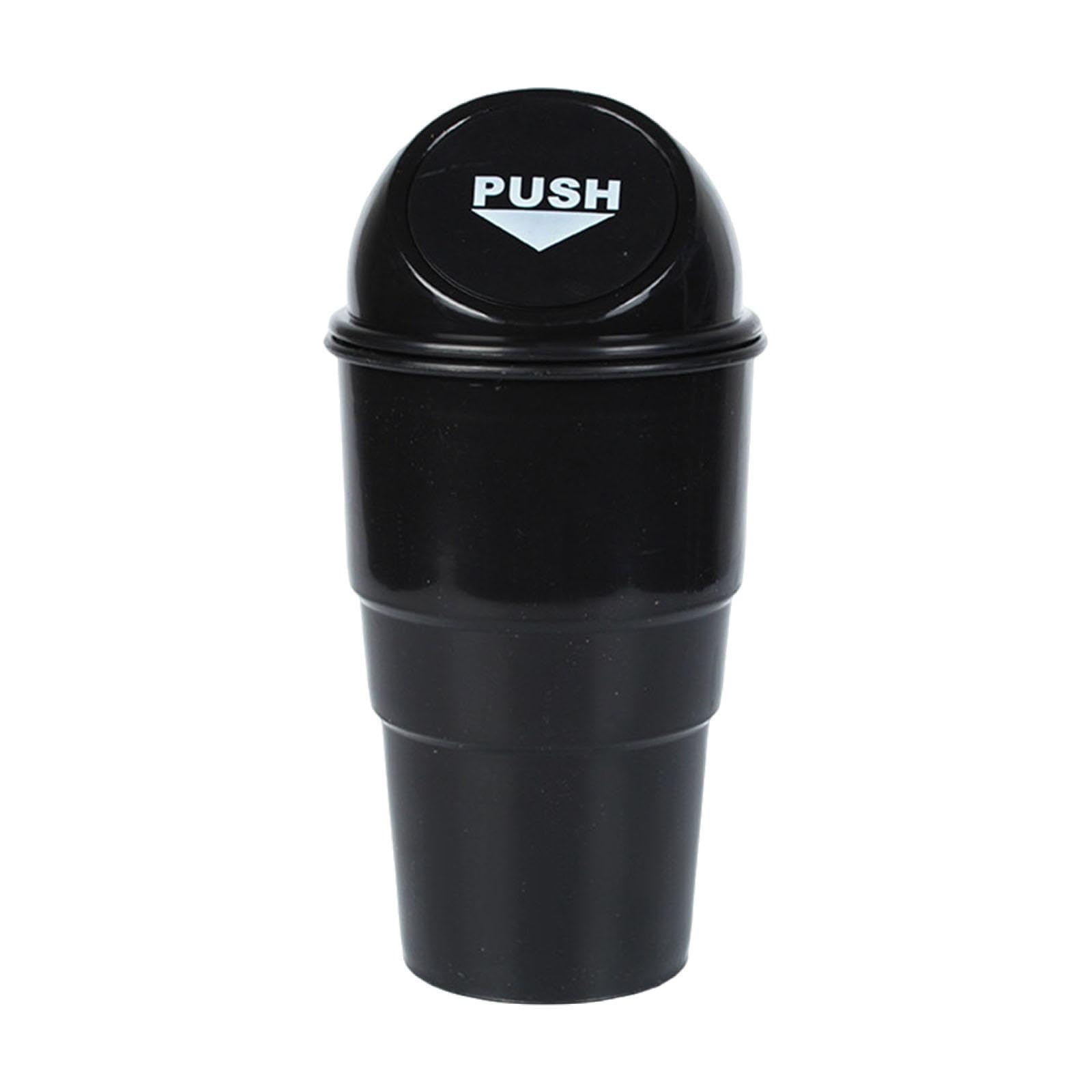 MERISHOPP Generic Car Cup Holder Trash Can with Lid Car Garbage Can for SUV Truck Black Lid|Home & Garden|Household Supplies & C