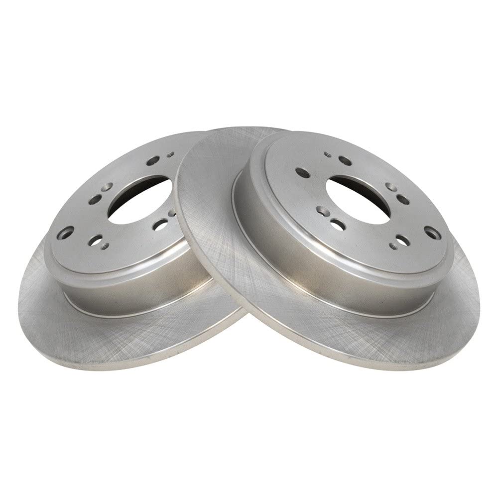 Trq Rear Brake Rotors Set Solid Compatible With 2006-2014 Honda Ridgeline