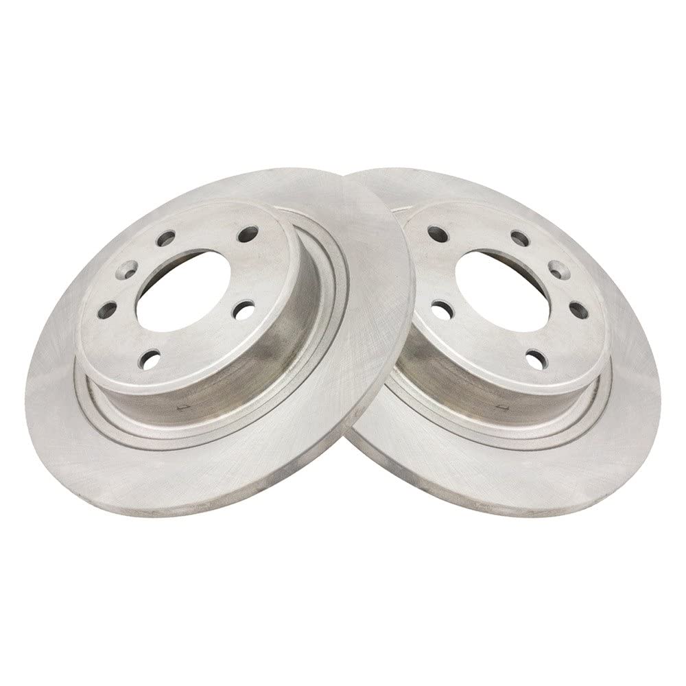 Trq Rear Brake Rotors Set Solid Compatible With 2016-2019 Buick Cascada 2012-2017 Verano 2014-2016 Cadillac Elr 2013-2015 Chevro