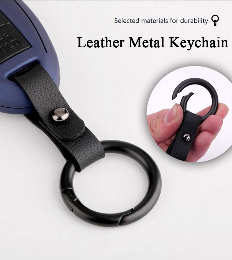 SANRILY 1 Pcs Red Flip Key Cover Case for Volkswagen Jetta Passat Golf Beetle GTI Tiguan EOS Keyless Keychain Holder Stylish ABS