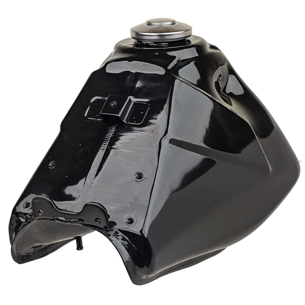 RedCap Apollo 125 Gas Tank & Cap, Steel, Black - Compatible with DB-X4 X5 X6 X14 X15 X16 X18 X19, RFN Thunder, Kayo,