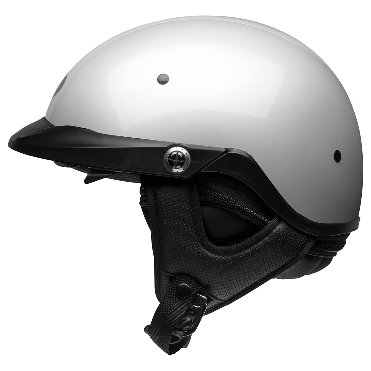 BELL Pit Boss Helmet - Medium Gloss Pearl White, Kevlar Construction, Model 7146323