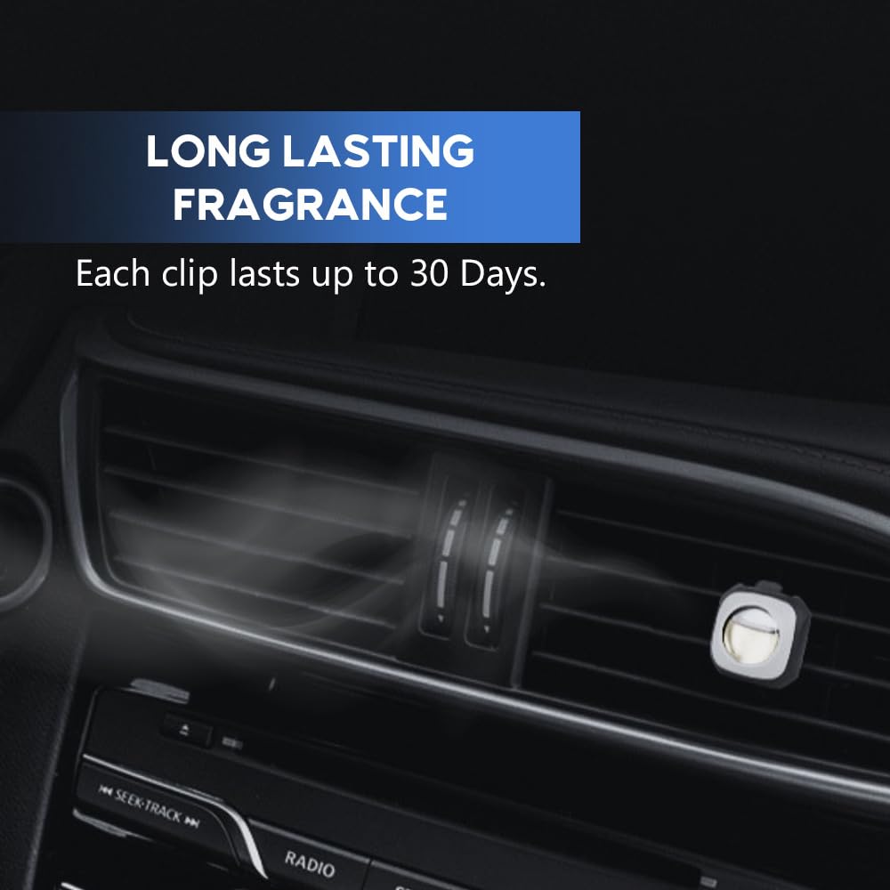 Air Jungles Ultra Berry Scent Car Air Freshener Clip, 6 Vent Clips, 4Ml Each, Long Lasting Air Freshener, Up To 180 Days Car Ref